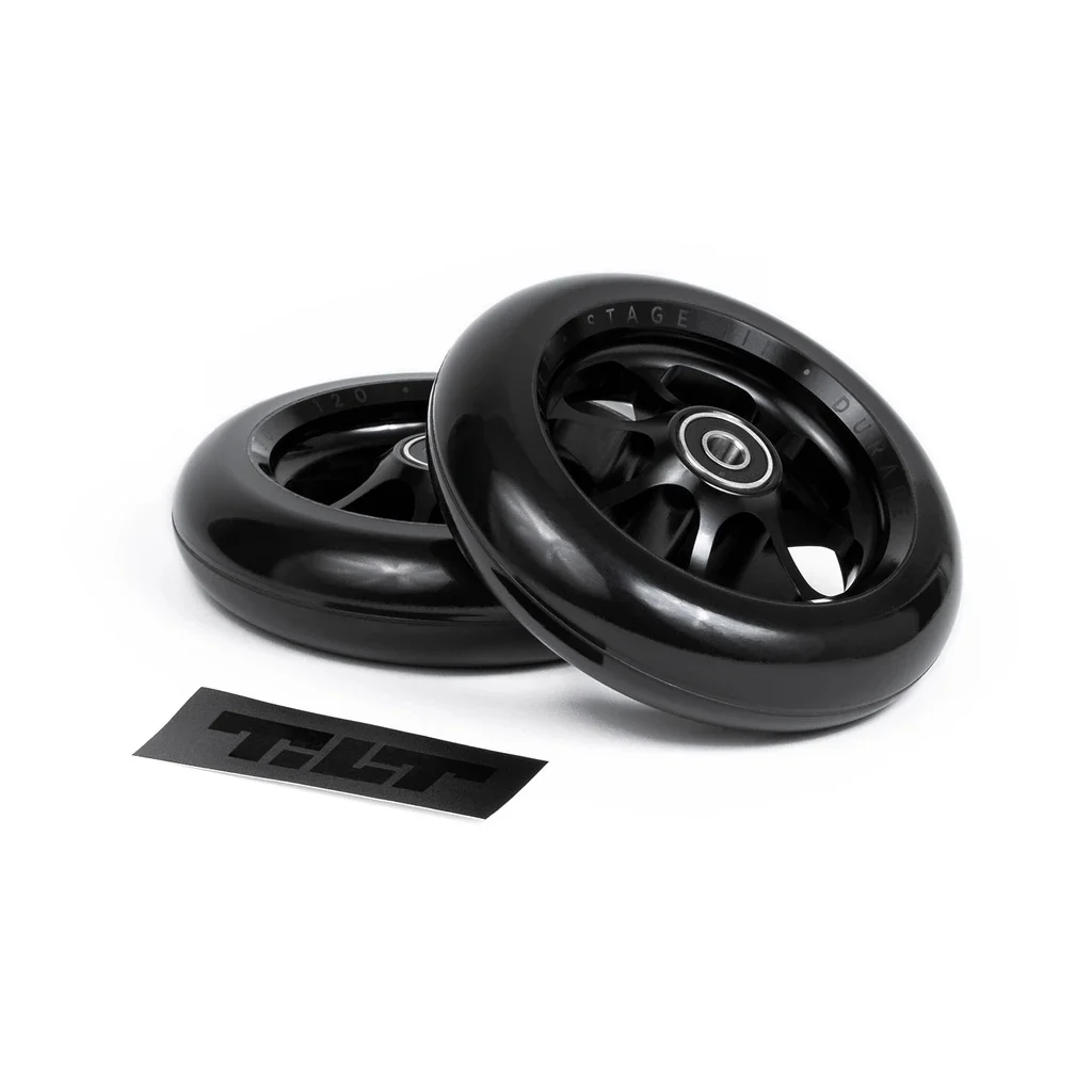 Tilt Durare Spoked Wheels 24x110mm - Black (Pair) - Image 2