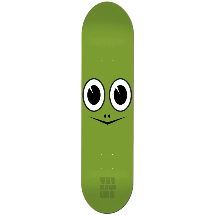 Toy Machine Turtle Face Skateboard Deck - 7.75" Green