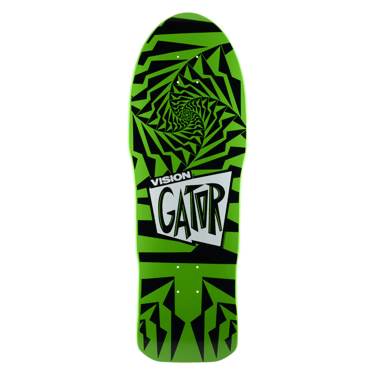 Vision Gator II Skateboard Deck - 10.25″ Green/Black