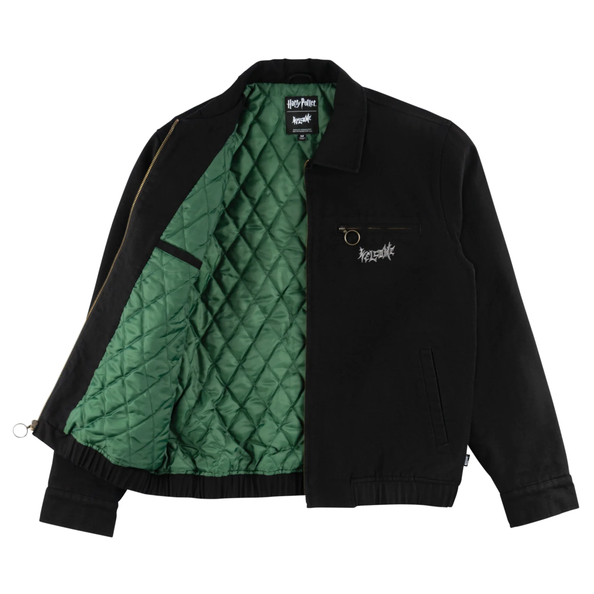 Welcome x Harry Potter Morsmordre Canvas Harrington Jacket - Black - Image 2