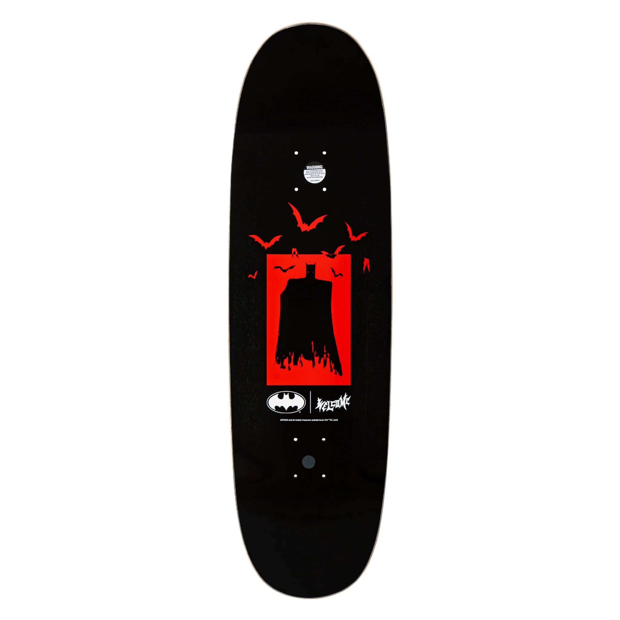 Welcome x Batman Bat Flames on Boline 2.0 Deck - 9.5″ Black - Image 3