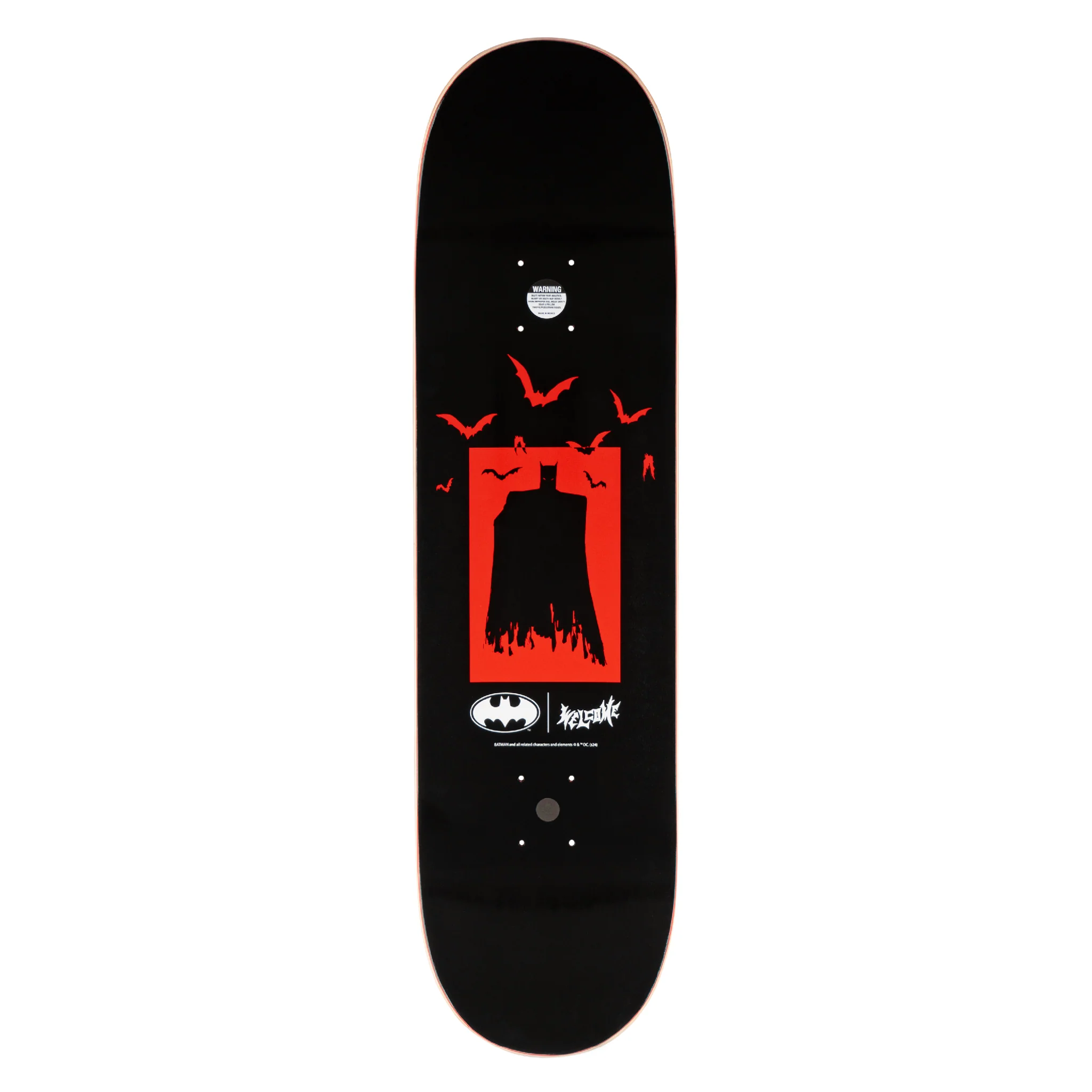 Welcome x Batman Bat Flames on Popsicle Deck - 8.5″ Black - Image 3