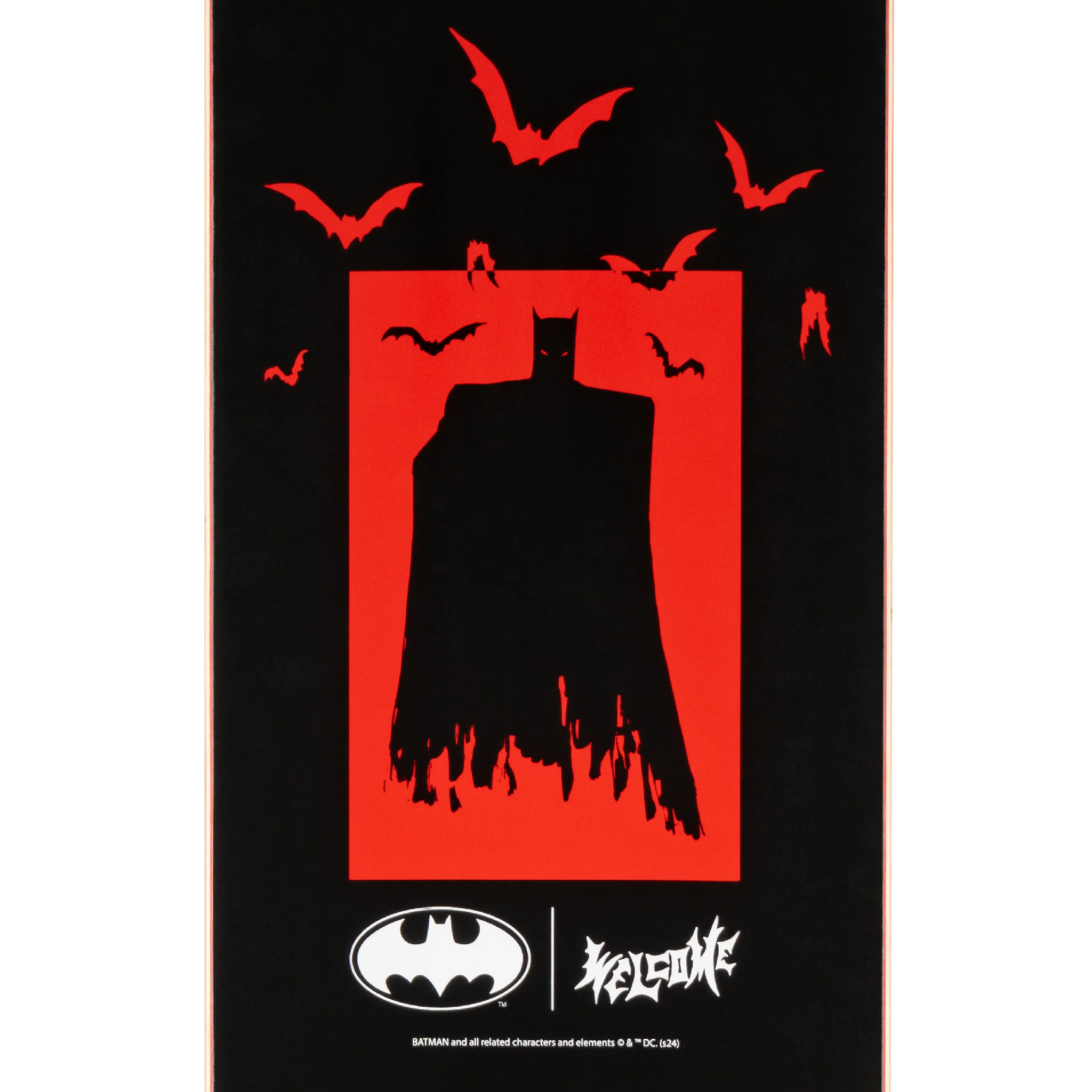 Welcome x Batman Bat Flames on Popsicle Deck - 8.5″ Black - Image 4