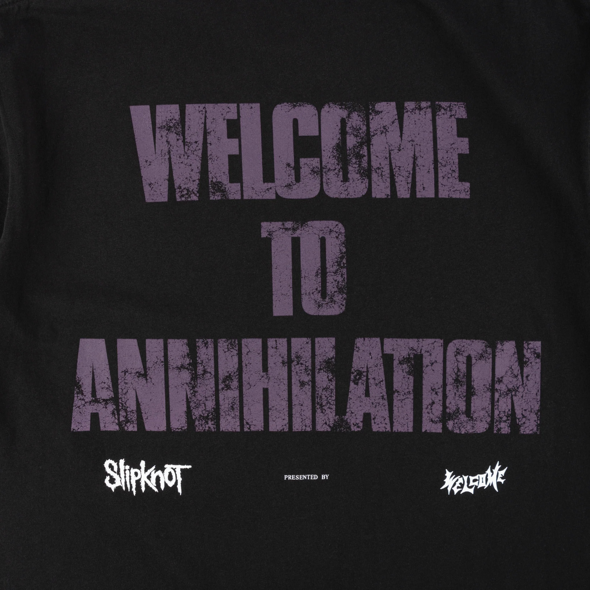 Welcome x Slipknot Annihilation Boxy Garment-Dyed Tee - Black - Image 5