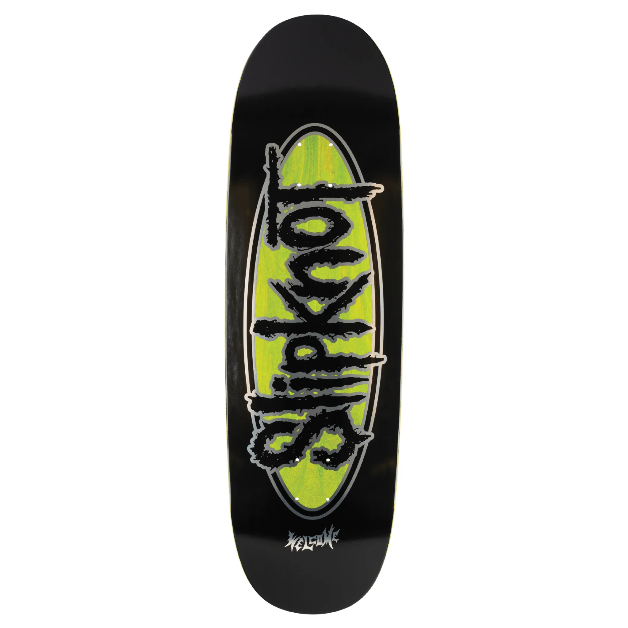 Welcome x Slipknot Oval Logo on Boline 2.0 - 9.5" Black/Green Stain