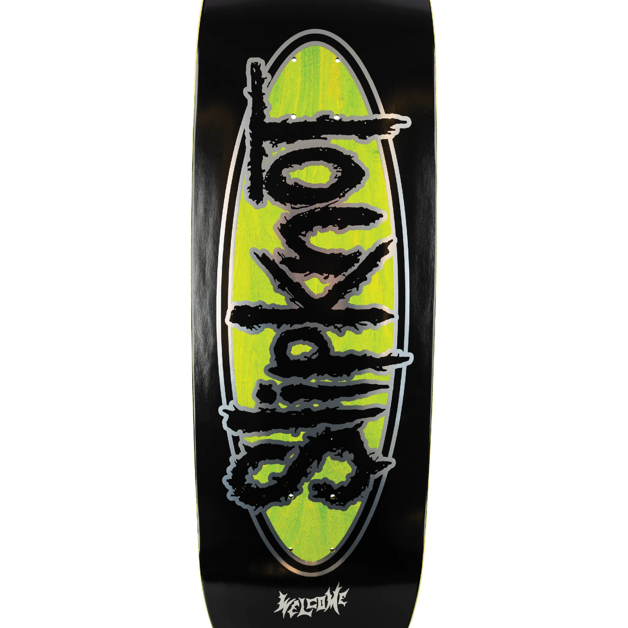 Welcome x Slipknot Oval Logo on Boline 2.0 - 9.5" Black/Green Stain - Image 3