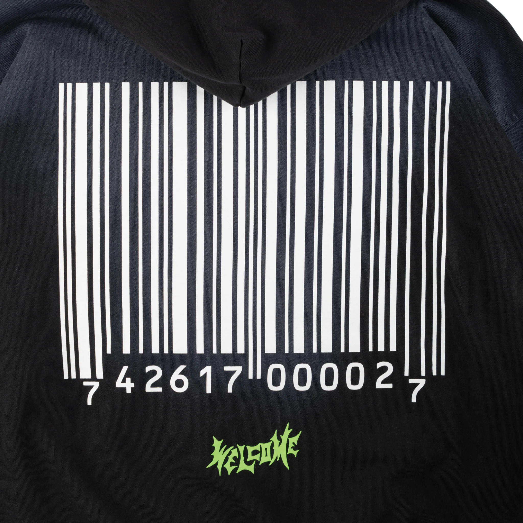 Welcome x Slipknot Ravenous Distressed Sun Fade Hoodie - Black Fade - Image 6