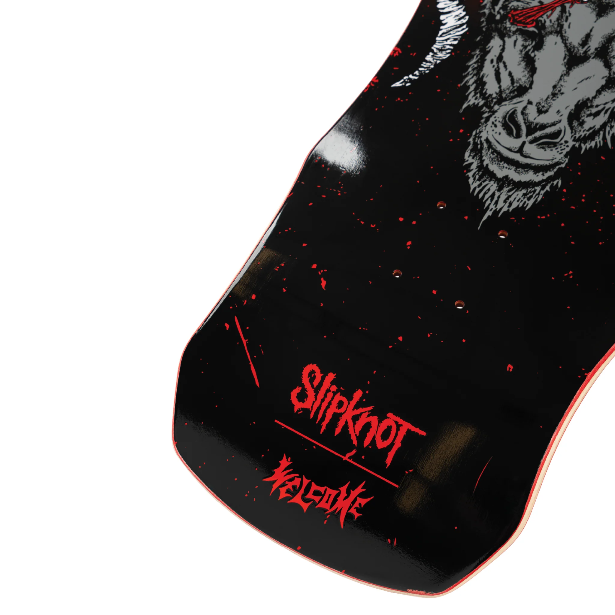 Welcome x Slipknot Spit It Out on Dark Lord - 9.85" Black/Red Stain - Image 4