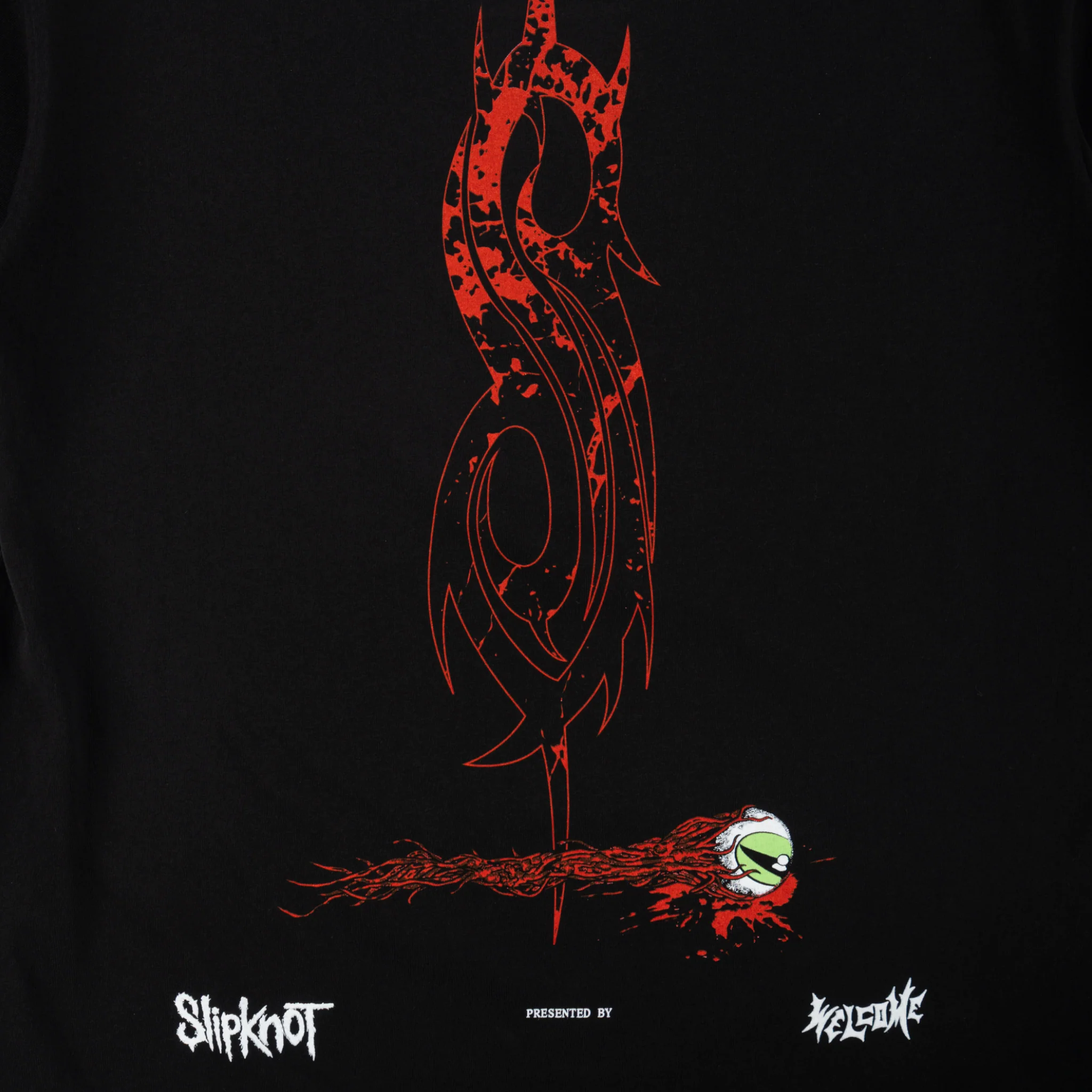 Welcome x Slipknot Spit It Out Boxy Garment-Dyed Tee - Black - Image 5