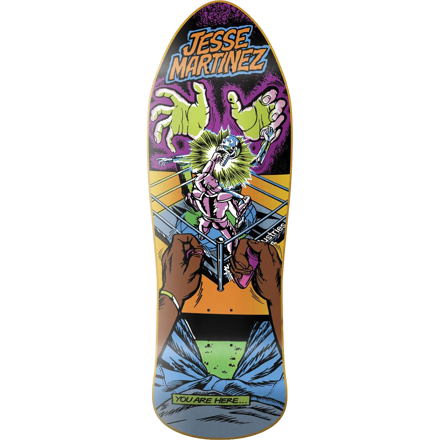 World Industries Martinez Rock'em Sock'em Skateboard Deck - 10.12″